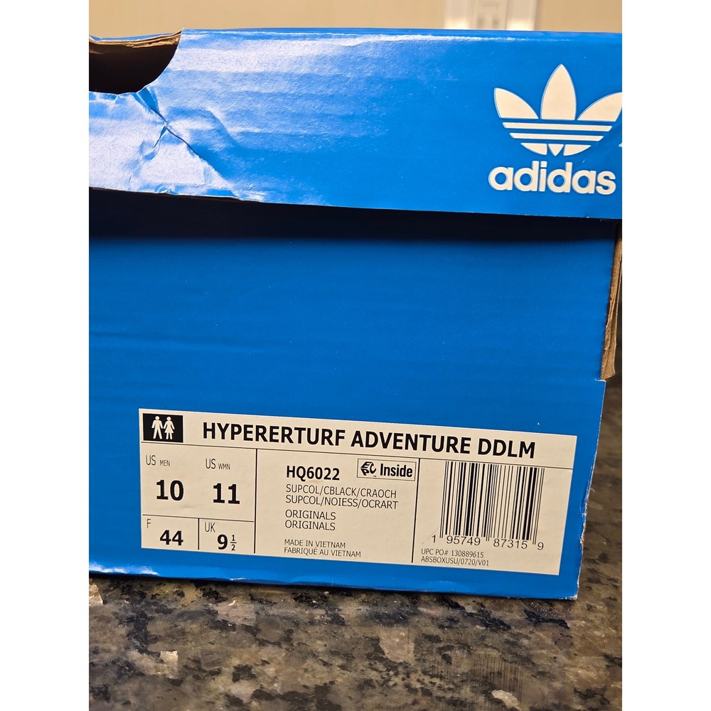 Adidas Hyperturf Adventure DDLM Dia de los Muertos Mens 10 HQ6022 Orange Maroon - Picture 9 of 9